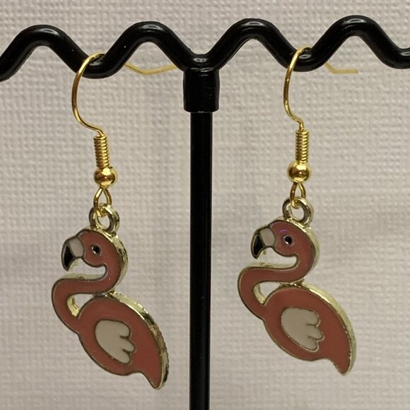 Flamingo Earring, Flamingo Jewelry, Florida Earring, Gift Idea, Silly Animal - Picture 5 of 9